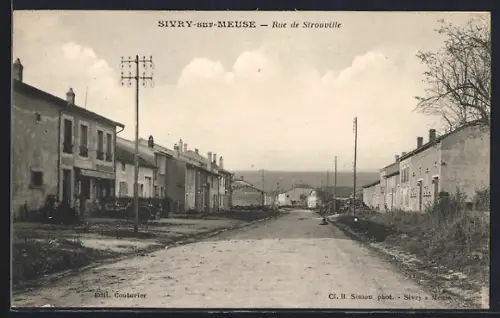 AK Sivry-sur-Meuse, Rue de Strouville