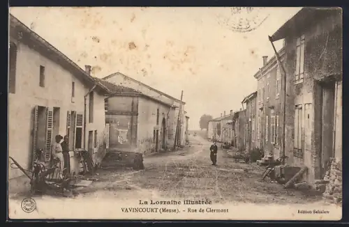 AK Vavincourt /Meuse, Rue de Clermont
