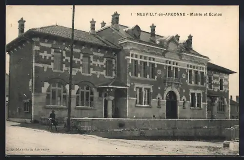 AK Neuvilly-en-Argonne, Mairie et Ecoles