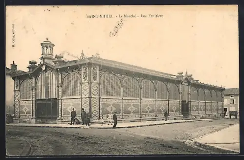 AK Saint-Mihiel, Le Marché, Rue Fruitière