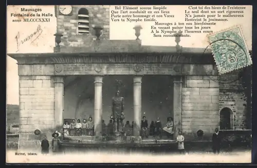 AK Mauvages, Fontaine de la Halle