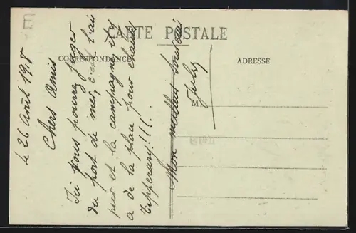 AK Lignières /Meuse, Rue principale, L`Eglise