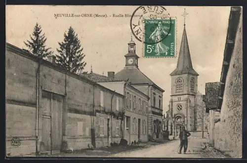 AK Neuville-sur-Orne, Ruelle Blincheron
