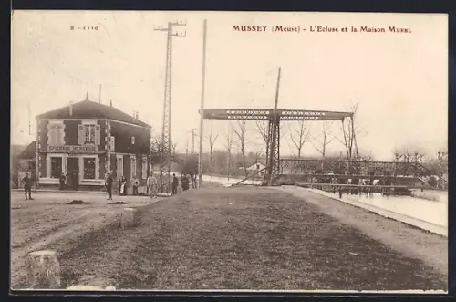 AK Mussey /Meuse, L`Ecluse et la Maison Murel