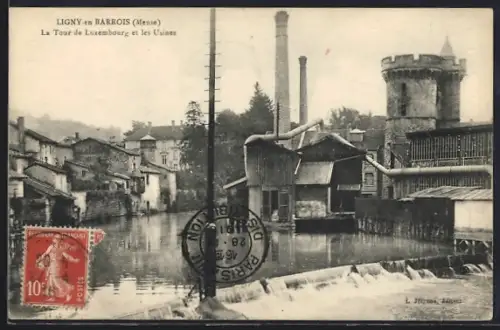 AK Ligny-en Barrois, La Tour de Luxembourg et les Usines