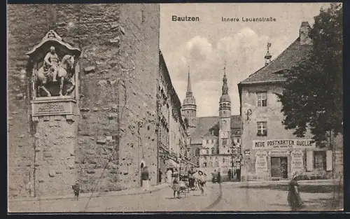 AK Bautzen, Neue Postkarten Quelle, Innere Lauenstrasse