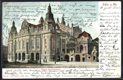 AK Köln-Neustadt, Neues Stadttheater