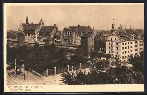 AK Nürnberg, German. National-Museum, Ansicht von Osten