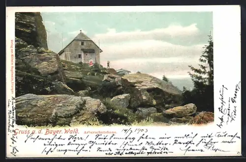 AK Arberschutzhaus, Berghütte im Bayrischen Wald