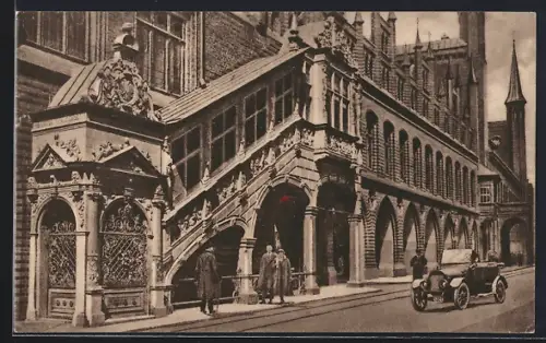 AK Lübeck, Rathaus, Renaissance-Treppe