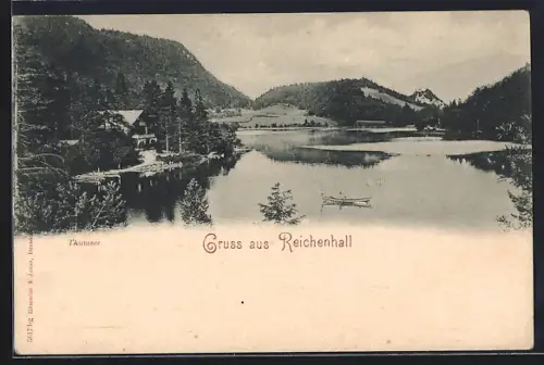 AK Bad Reichenhall, Hütten am Thumsee