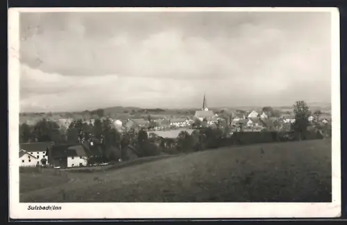 AK Sulzbach /Inn, Ortsansicht aus der Vogelschau