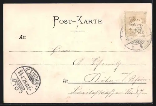 AK Rheinfels, Totalansicht der Ruine