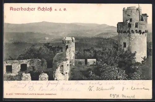 AK Auerbach a. d. B., Auerbacher Schloss