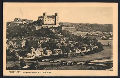 AK Eichstätt, Willibaldburg mit Rebdorf