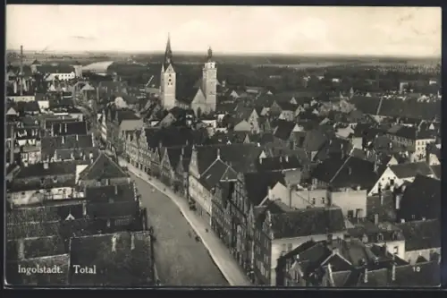 AK Ingolstadt, Totalansicht mit Kirche