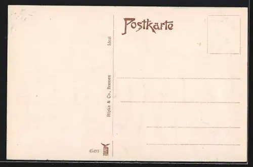 AK Bremen, Blick auf das Rathaus