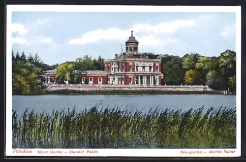 AK Potsdam, Neuer Garten, Marmor Palais