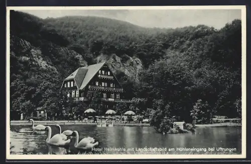 AK Uftrungen, Hotel Heimkehle am Höhleneingang