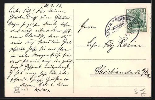 AK Berlin-Friedrichshain, Partie am Märchenbrunnen