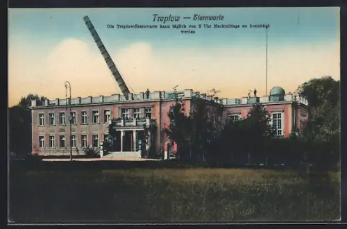 AK Berlin-Treptow, Blick auf die Sternwarte