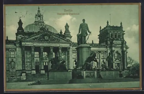AK Berlin-Tiergarten, Bismarck-National-Denkmal