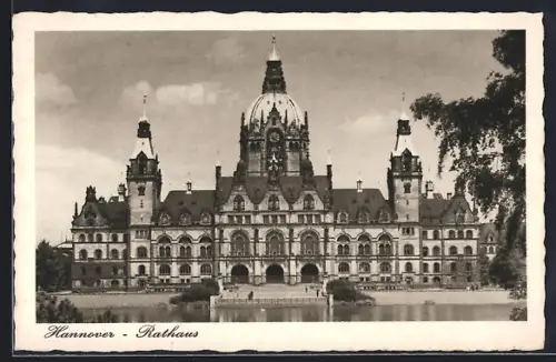 AK Hannover, Gesamtansicht vom Rathaus