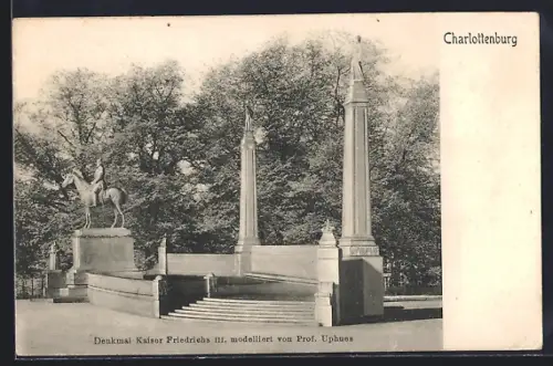 AK Berlin-Charlottenburg, Denkmal Kaiser Friedrichs III.