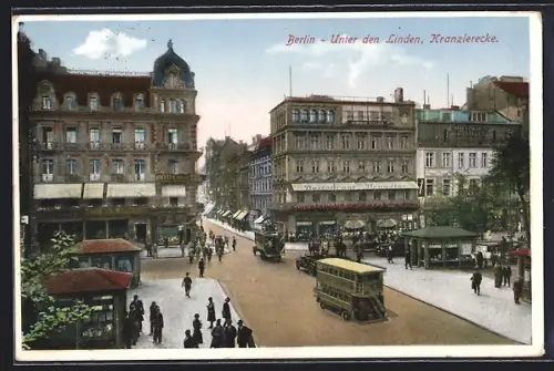 AK Berlin, Unter den Linden, Kranzlerecke