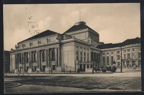 AK Berlin-Charlottenburg, Blick zum Deutschen Opernhaus