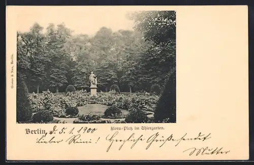 AK Berlin, Flora-Platz im Tiergarten