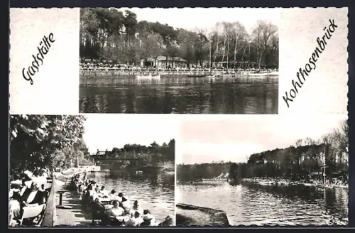 AK Berlin-Wannsee, Gaststätte Kohlhasenbrück A. Söhnel mit Terrasse