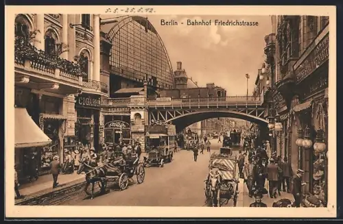 AK Berlin, Bahnhof Friedrichstrasse
