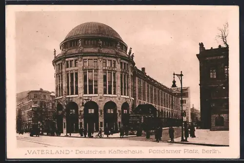 AK Berlin-Tiergarten, Deutsches Kaffeehaus Vaterland