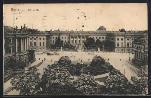 AK Berlin, Universität mit Anlage und Strasse