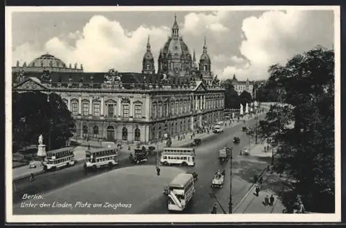 AK Berlin, Unter den Linden, Partie am Zeughaus