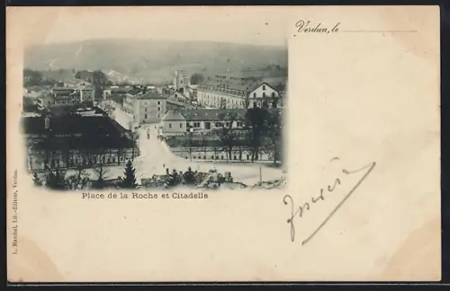 AK Verdun, Place de la Roche et Citadelle