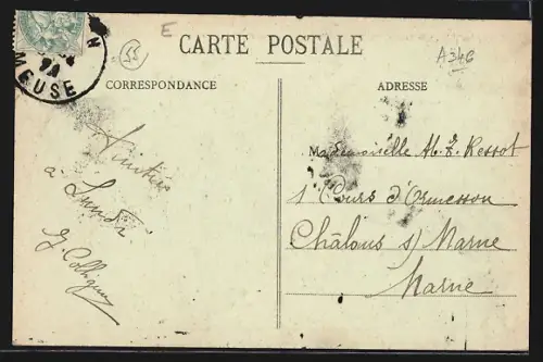 AK Fromeréville /Verdun, Mairie, Eglise et Presbytère