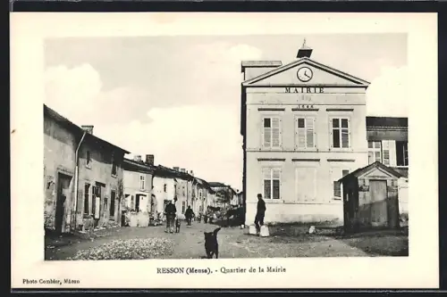 AK Resson /Meuse, Quartier de la Mairie