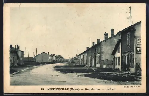 AK Montzeville /Meuse, Grande-Rue, Cote est