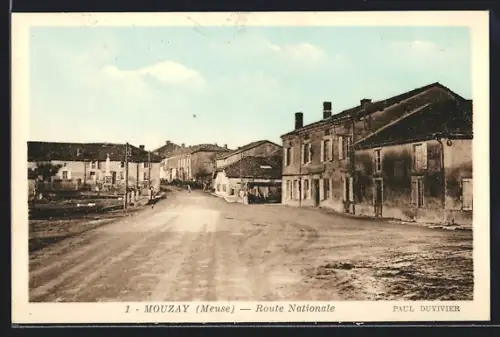 AK Mouzay /Meuse, Route Nationale