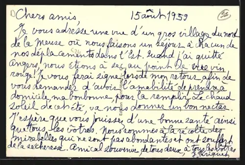 AK Mouzay /Meuse, Route Nationale