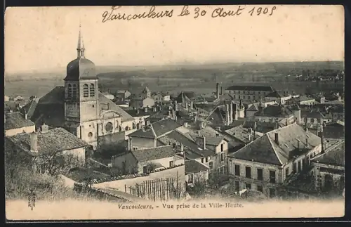 AK Vaucouleurs, Vue prise de la Ville-Haute