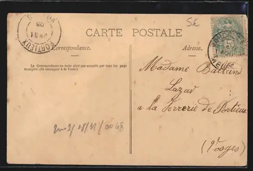 AK Vaucouleurs, Vue prise de la Ville-Haute