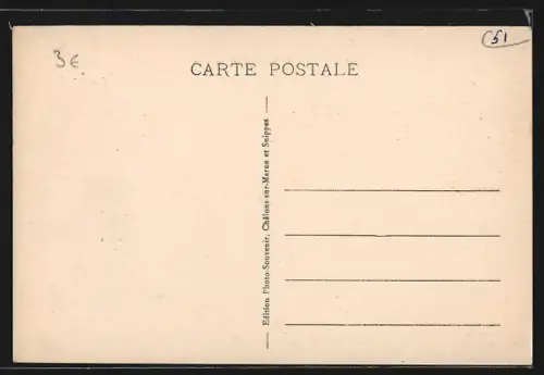 AK Souain /Marne, Monument élevé en memoire de la 28e Brigade