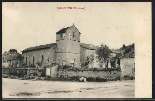 AK Fremereville, Kirche und Friedhof