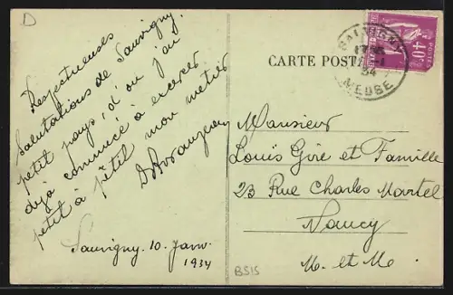 AK Sauvigny /Meuse, Le Pont