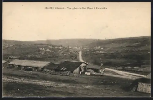 AK Seuzey /Meuse, Vue generale Sud Ouest à l`armistice