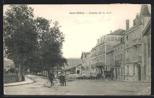 AK Saint-Mihiel, Avenue de la Gare