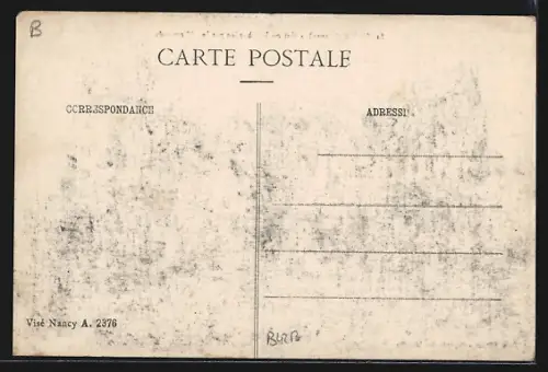 AK St-Julien, Maison bombardée par les Allemands